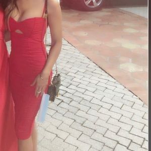 NOOKIE DRESS- Red-Size S